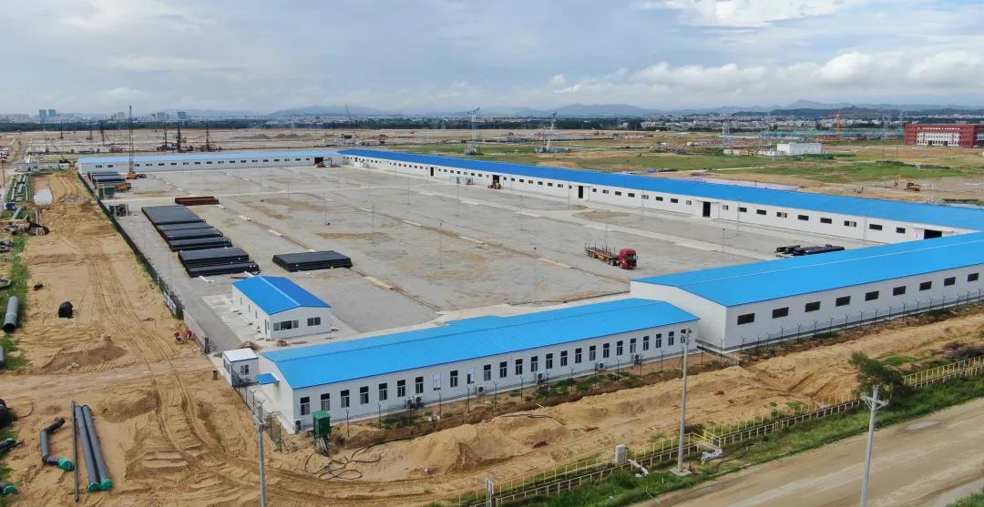 寰球公司广东石化项目现场最大仓储中心投入运行 寰球公司广东石化项目现场最大仓储中心投入运行