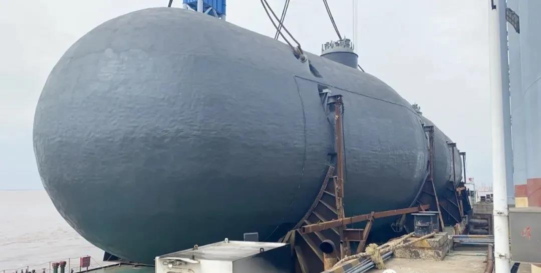 中集太平洋海工第二艘2万m?LNG运输加注船液罐完工 中集太平洋海工第二艘2万m?LNG运输加注船液罐完工