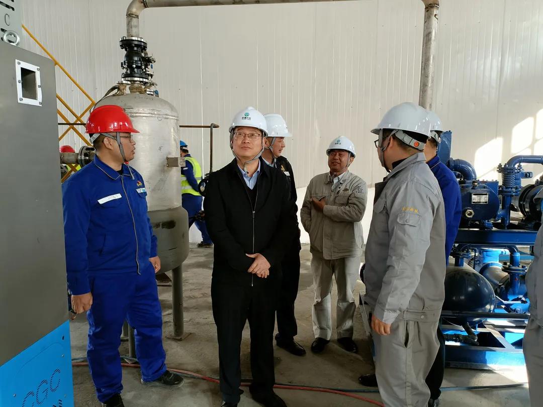 郭贵和到中化学东华天业PBAT项目调研指导工作 郭贵和到中化学东华天业PBAT项目调研指导工作