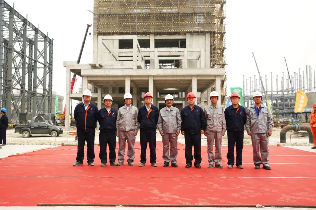 赛鼎公司EPC总承包广西华谊双酚A项目造粒单元框架完成封顶 赛鼎公司EPC总承包广西华谊双酚A项目造粒单元框架完成封顶