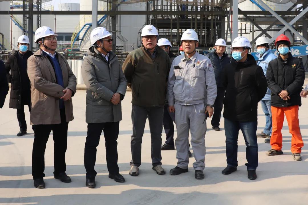 中国化学工程集团公司总经理、党委副书记刘家强到天辰齐翔新材料有限公司检查投料试车及安全生产工作 中国化学工程集团公司总经理、党委副书记刘家强到天辰齐翔新材料有限公司检查投料试车及安全生产工作