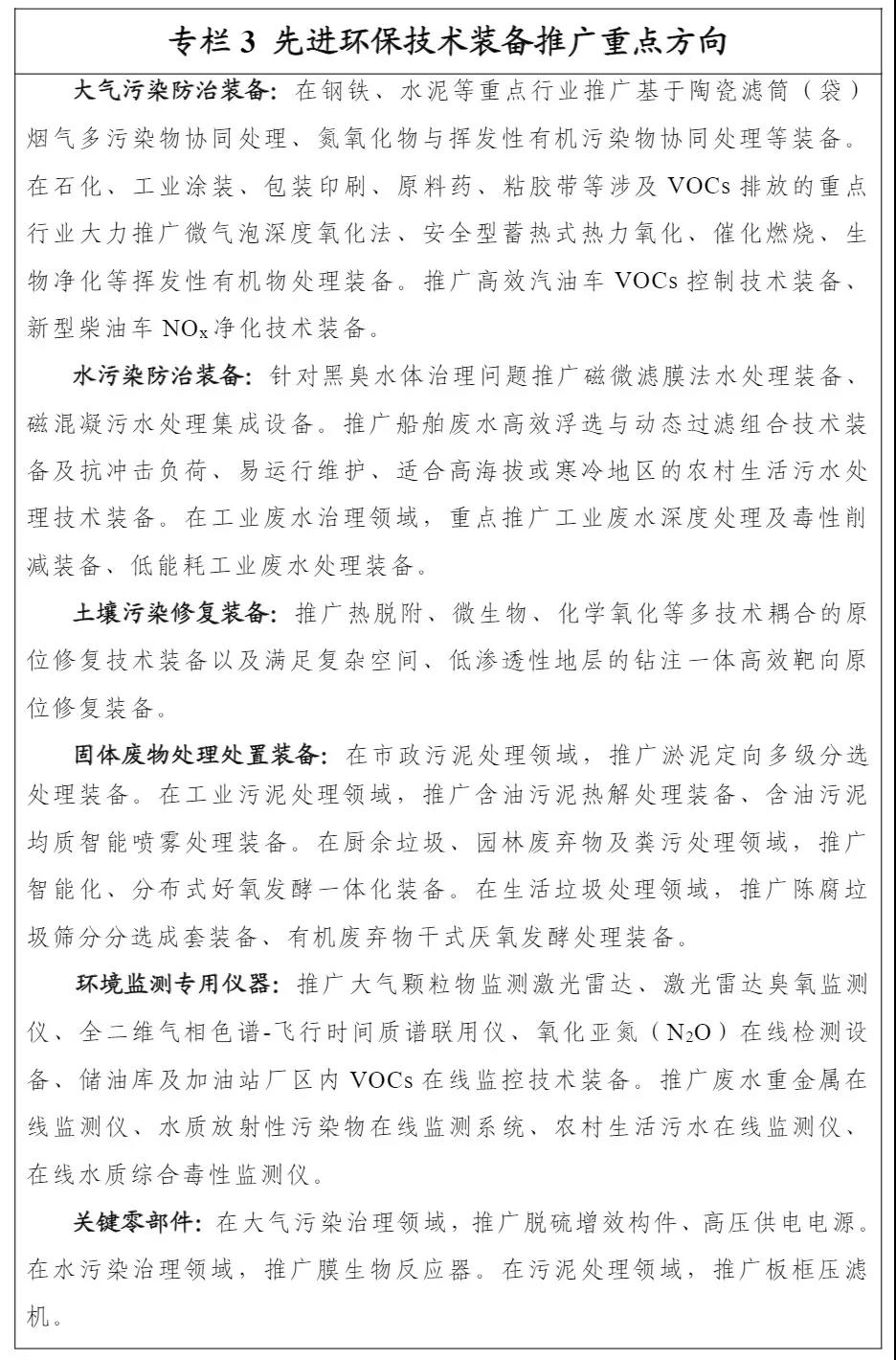 设备商重大利好!《环保装备制造业高质量发展行动计划》发布 设备商重大利好!《环保装备制造业高质量发展行动计划》发布