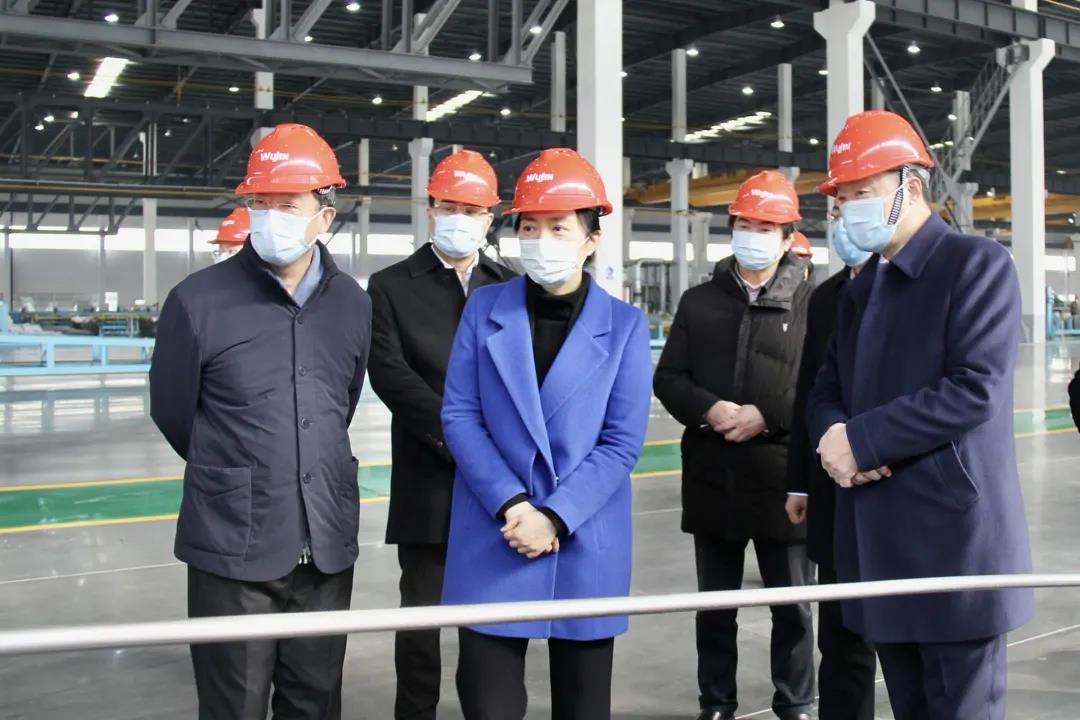 常州市委副书记、代理市长盛蕾一行新春走访武进不锈 常州市委副书记、代理市长盛蕾一行新春走访武进不锈