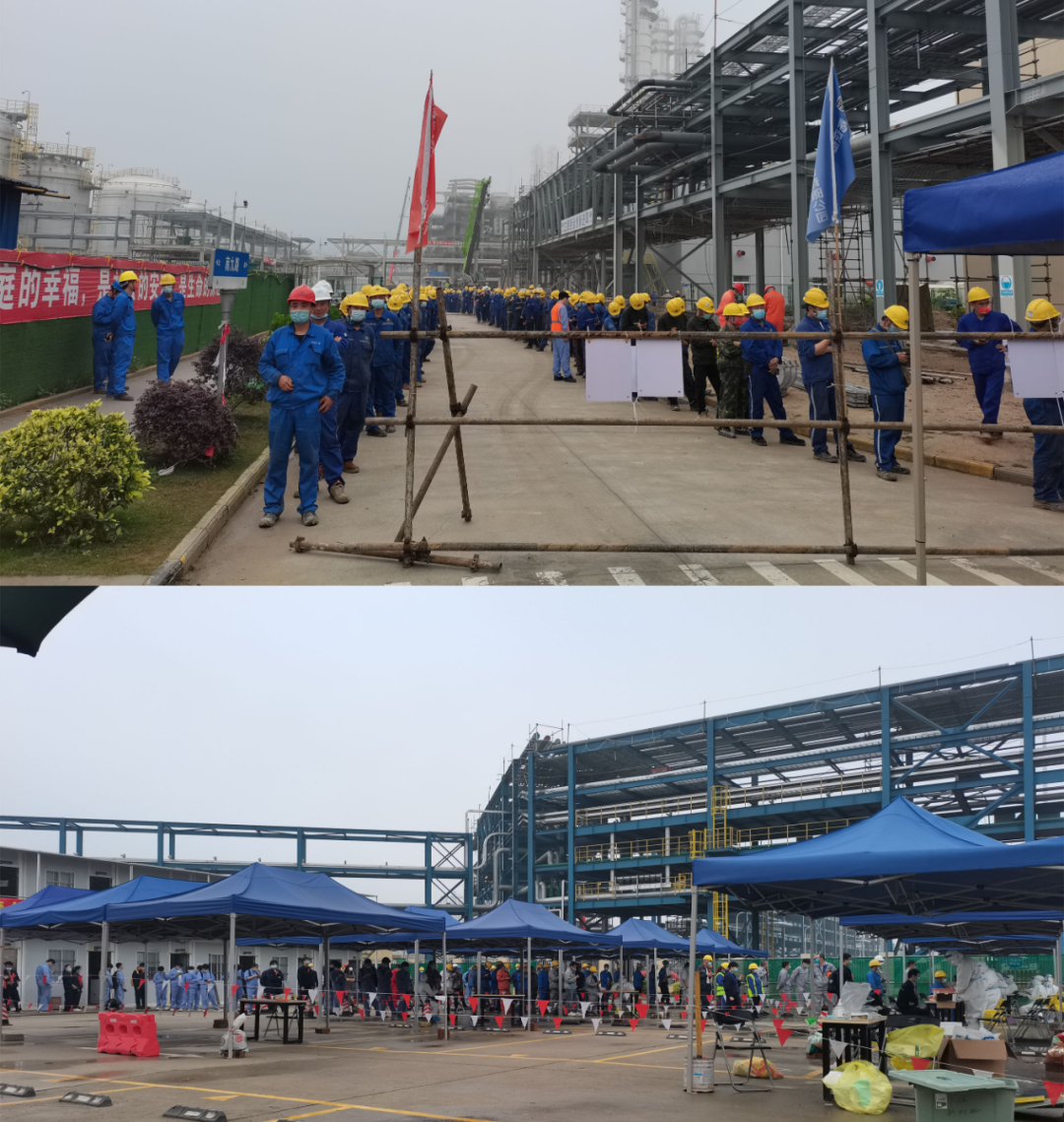 赛鼎公司EPC总承包广西华谊双酚A项目大件设备吊装全部完成 赛鼎公司EPC总承包广西华谊双酚A项目大件设备吊装全部完成