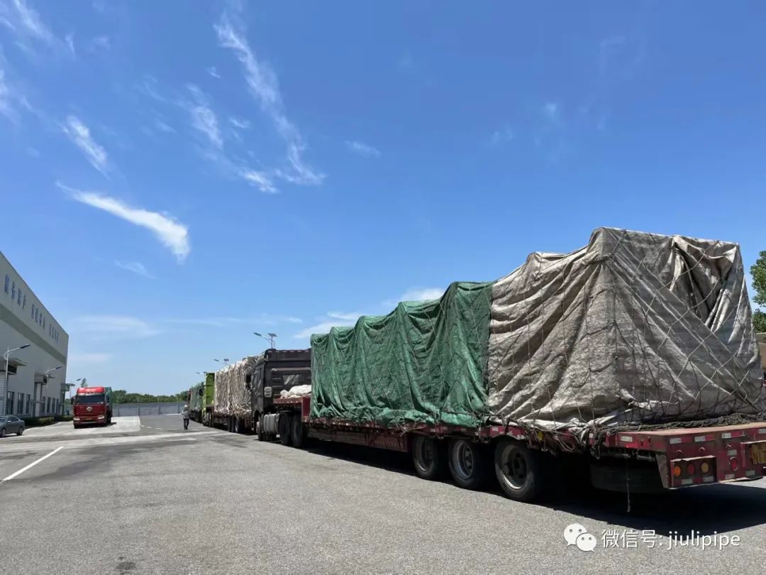 首发!久立卡塔尔大型液化天然气北油气田项目第一批管道开始交付! 首发!久立卡塔尔大型液化天然气北油气田项目第一批管道开始交付!