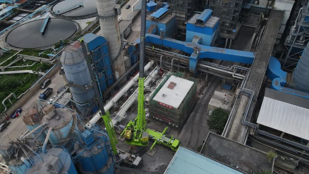 CPECC北京分公司圆满完成佛山CCUS项目大型塔器吊装作业 CPECC北京分公司圆满完成佛山CCUS项目大型塔器吊装作业