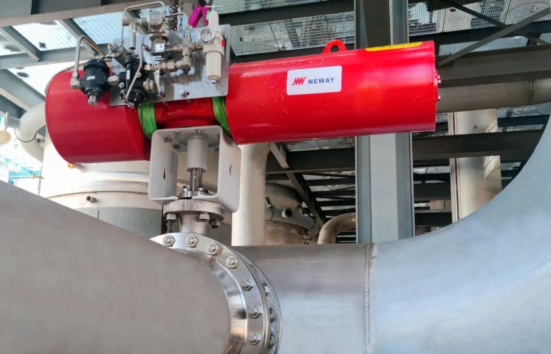 纽威三偏心切断蝶阀在榆能化学某项目顺利安装 纽威三偏心切断蝶阀在榆能化学某项目顺利安装