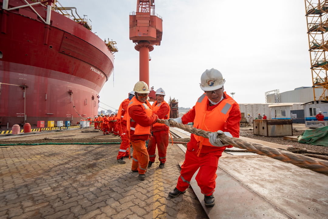 喜迎二十大 | 首个国际大型圆筒型FPSO进入交付“倒计时” 喜迎二十大 | 首个国际大型圆筒型FPSO进入交付“倒计时”