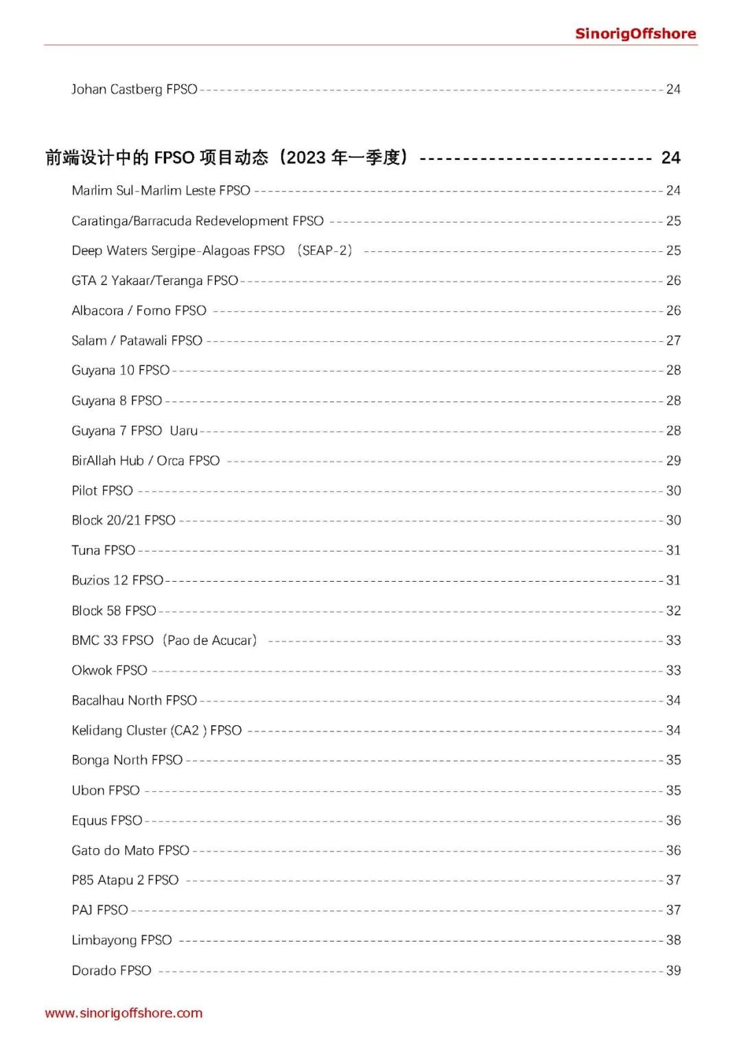 2023年一季度《全球油气海工项目进展更新》正式发布! 2023年一季度《全球油气海工项目进展更新》正式发布!