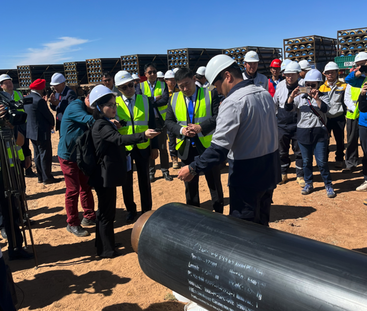 蒙古国总理奥云额尔登视察北方国际原油管道项目 蒙古国总理奥云额尔登视察北方国际原油管道项目