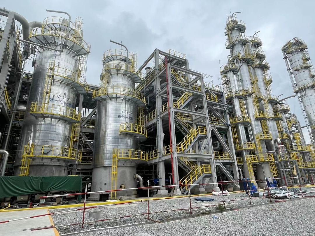 寰球工程公司设计的浙石化项目二期30万吨/年醋酸乙烯装置全线投产开车成功 寰球工程公司设计的浙石化项目二期30万吨/年醋酸乙烯装置全线投产开车成功